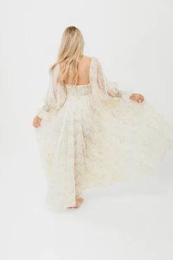 Sale Worth Collective Ryder Grace Maxi Dress in Cream