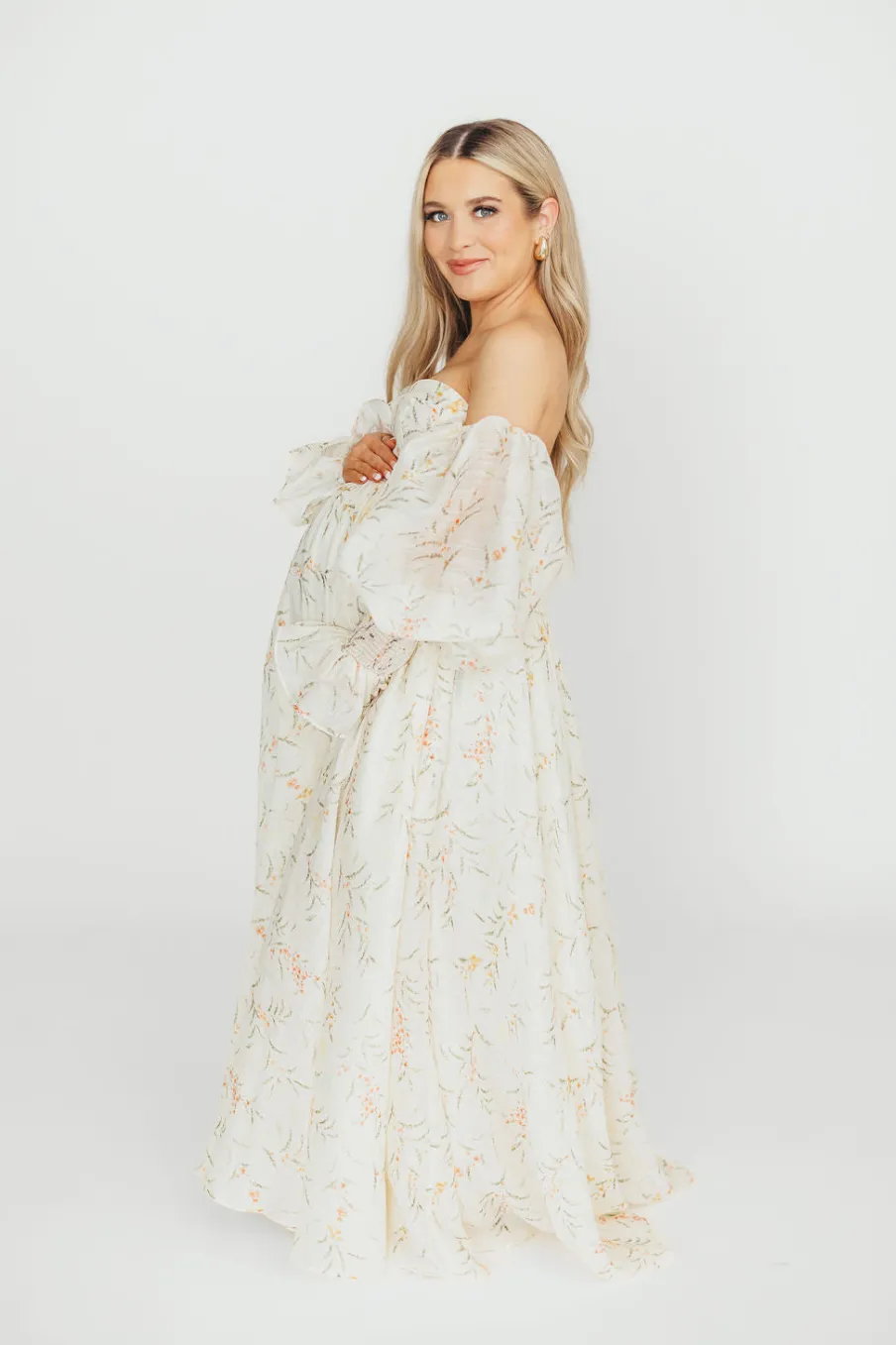 Sale Worth Collective Ryder Grace Maxi Dress in Cream