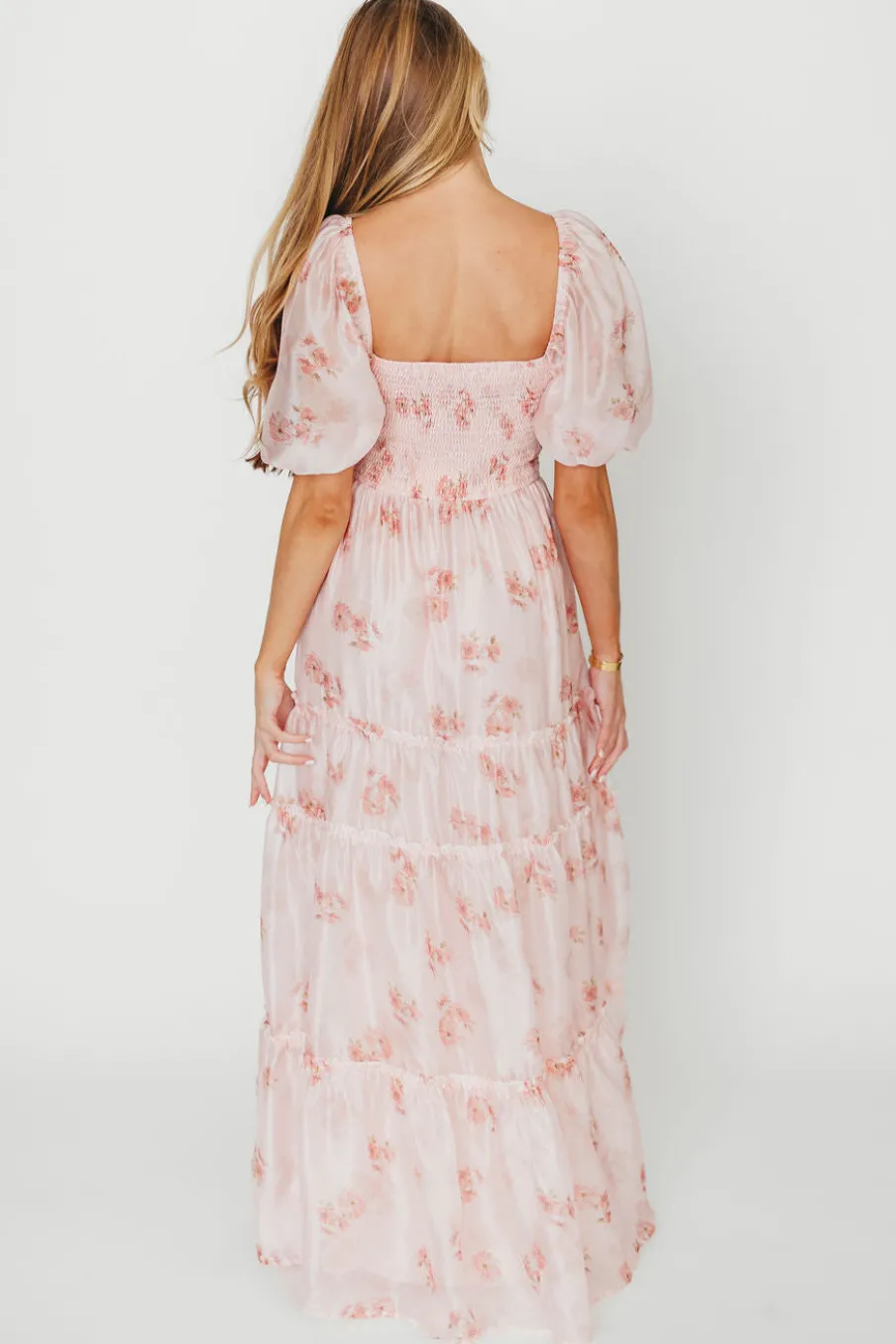 Clearance Worth Collective Sarah Maxi Dress in Pink Floral