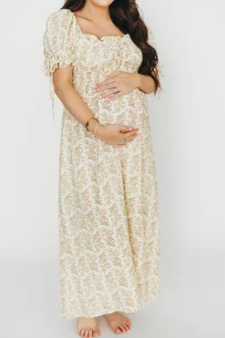Clearance Worth Collective Savanna Steppe 100% Cotton Dress in Taupe - Bump Friendly & Inclusive