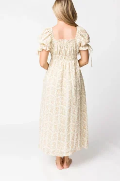 Clearance Worth Collective Savanna Steppe 100% Cotton Dress in Taupe - Bump Friendly & Inclusive