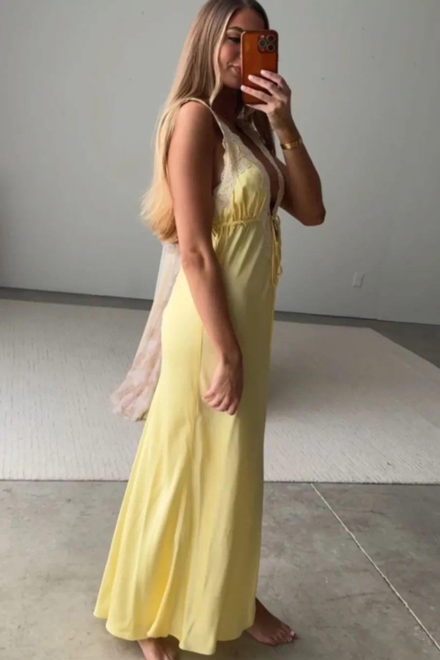 Clearance Worth Collective Seraphina Maxi Dress in Banana