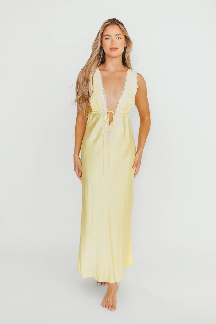 Clearance Worth Collective Seraphina Maxi Dress in Banana