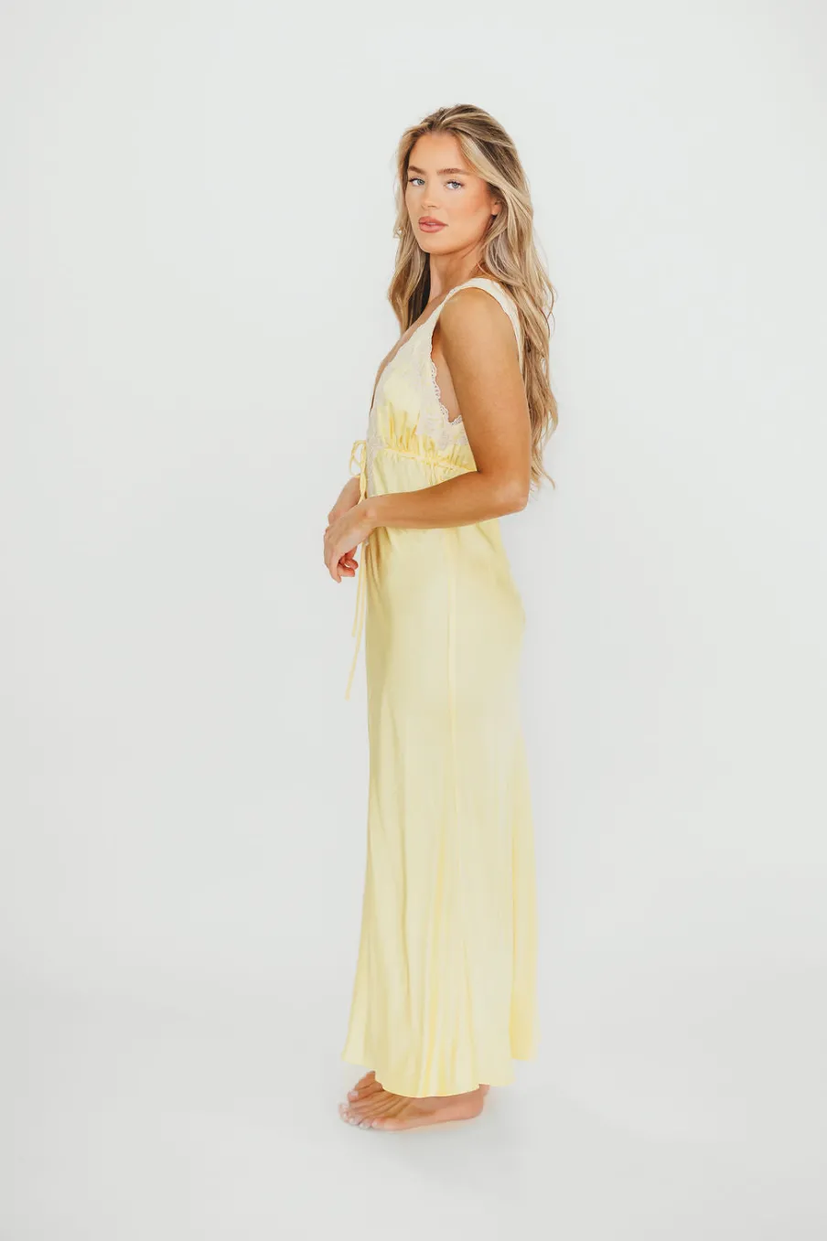 Clearance Worth Collective Seraphina Maxi Dress in Banana
