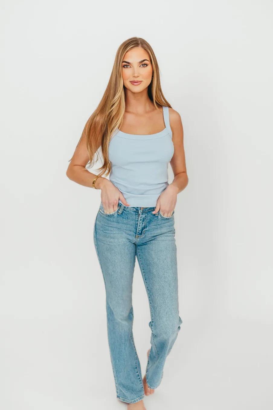 Online Worth Collective Shay Tank in Blue