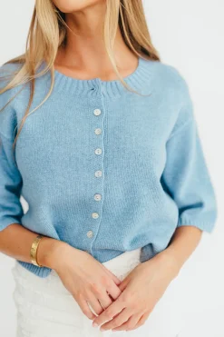 Clearance Worth Collective Stacey Cardigan in Blue