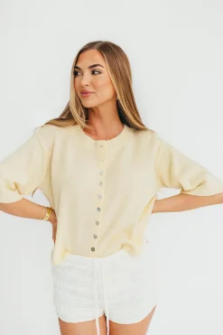 Sale Worth Collective Stacey Cardigan in Yellow