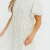 Sale Worth Collective Tess Floral Mini Dress in Lemon