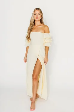 Best Worth Collective The 100% Cotton Haden Maxi Dress in Cream