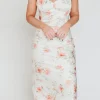 New Worth Collective The Felicity Midi Dress in Ivory Floral