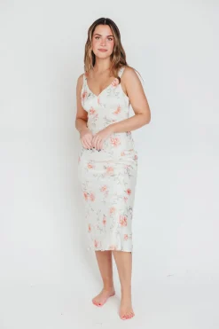 New Worth Collective The Felicity Midi Dress in Ivory Floral