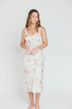 New Worth Collective The Felicity Midi Dress in Ivory Floral