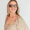 Fashion Worth Collective The Hepburn Sunglasses in Havana Tort-Chocolate
