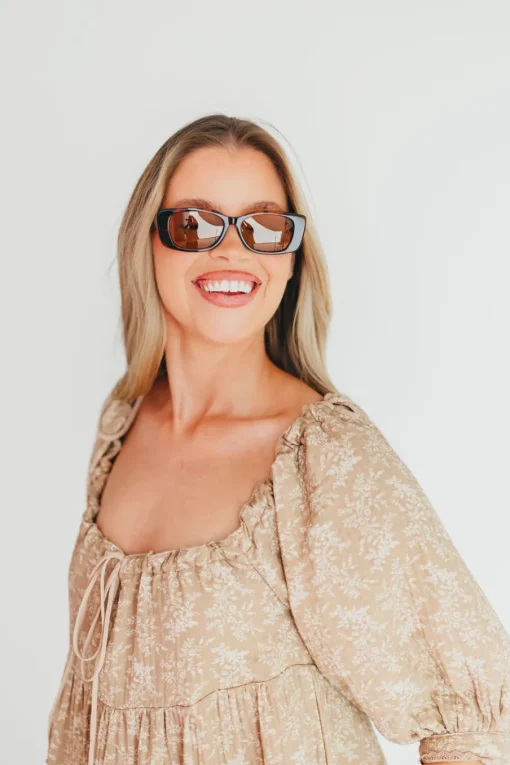 Fashion Worth Collective The Hepburn Sunglasses in Havana Tort-Chocolate
