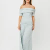 Hot Worth Collective The Lennox Maxi Dress in Dusty Blue