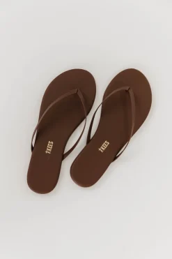 Best Worth Collective TKEES Foundations Matte Flip Flop Sandal in Cappuccino