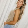 Fashion Worth Collective Toby Tank in Mocha