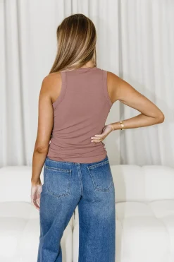 Sale Worth Collective Toby Tank in Red Bean