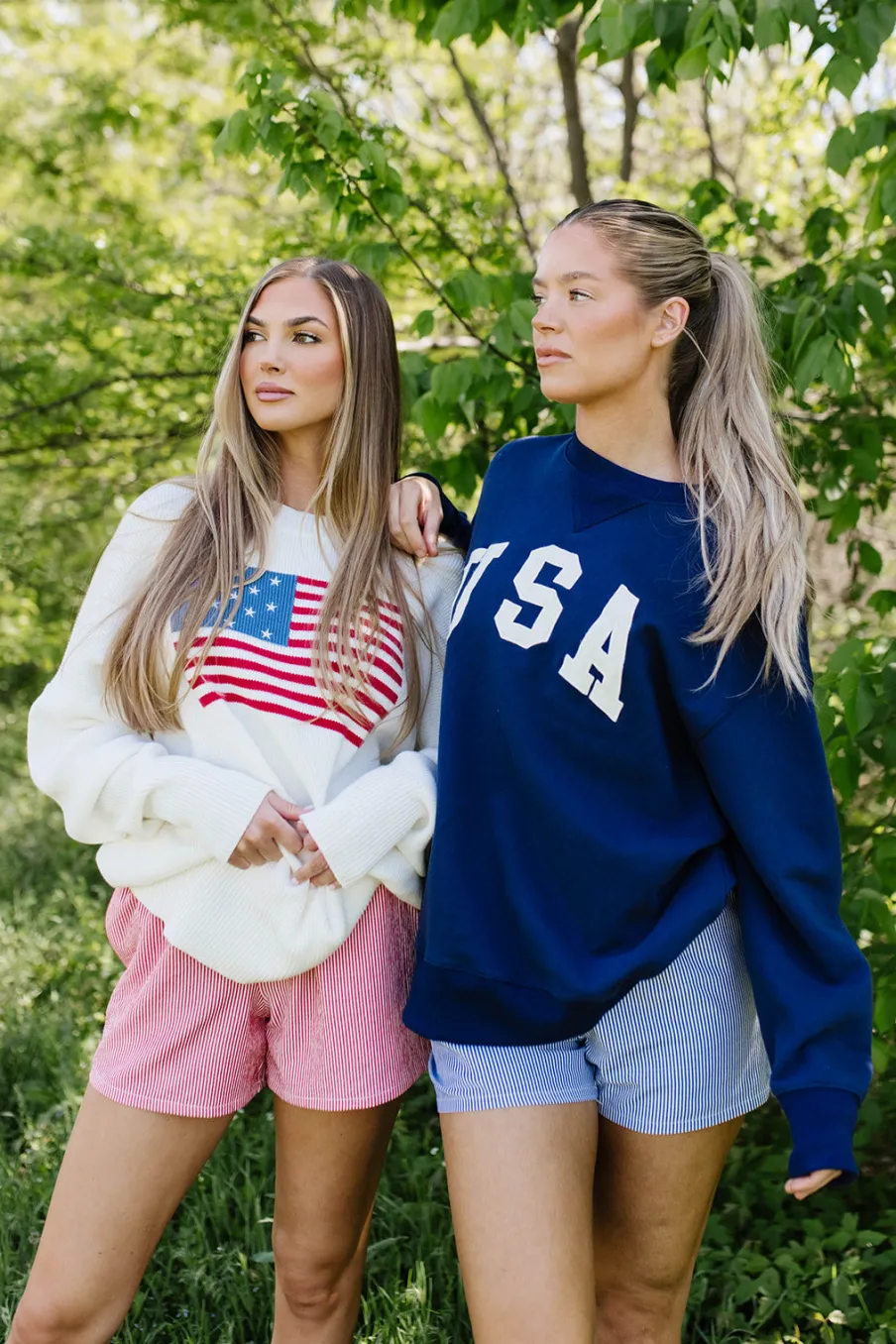 Clearance Worth Collective USA 100% Cotton Terry Pullover in Navy