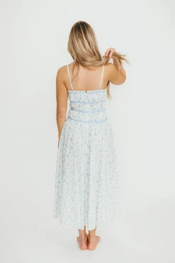 Hot Worth Collective Vanessa Midi Dress in Blue