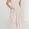 Discount Worth Collective Vivienne Maxi Sundress in Ivory/Pink Floral