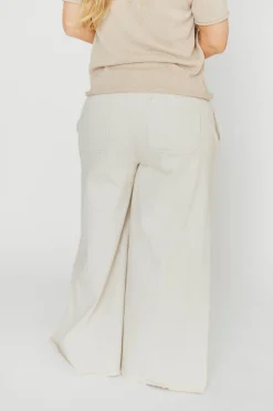Hot Worth Collective Way Ahead Pants in Stone