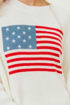 Online Worth Collective American Honey Sweater in White